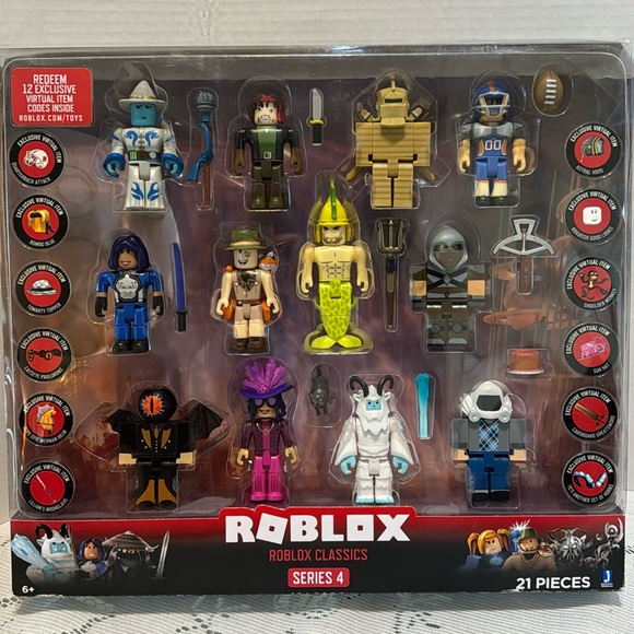Roblox Classics Series 4 12 Figures With 12 Exclusive Virtual Item Codes - Picture 1 of 4